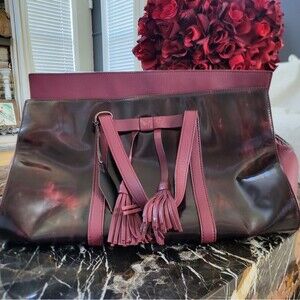 L.A.M.B. Gwen Stefani Addette Leather Handbag No Strap 15x9.5x7
